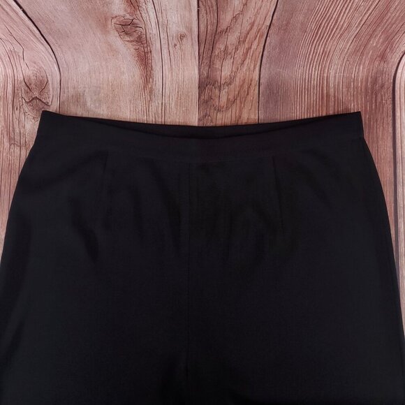 Exclusively Misook Womens Size 2X Black Straight Leg Stretch Knit Elastic Waist - Picture 5 of 10